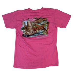 Margaritaville Cancun T-Shirt M Pink Jimmy Buffett Beach Changes Attitudes
